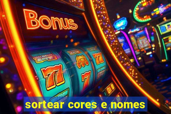 sortear cores e nomes